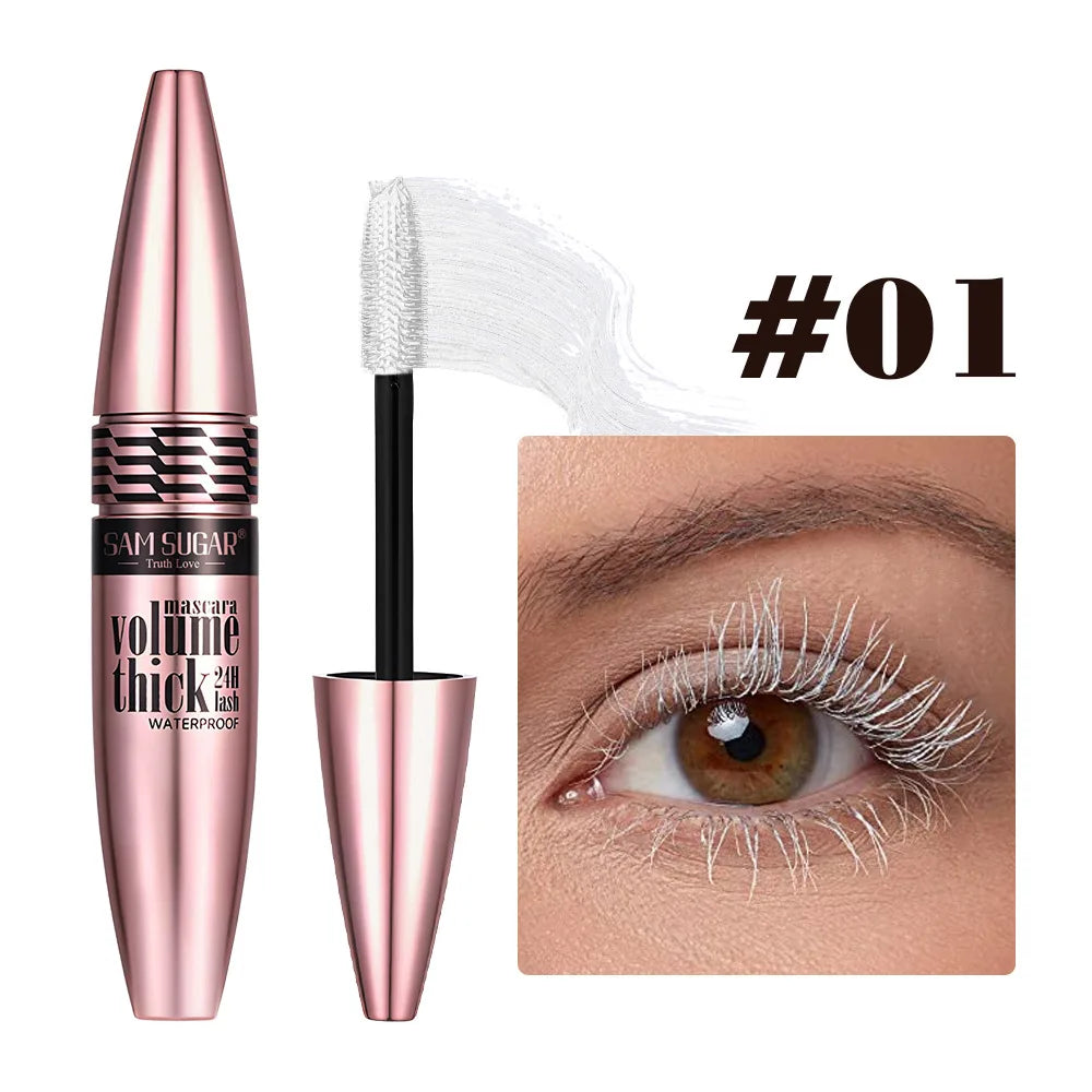 Waterproof Colorful Mascara For Women Long Lasting Volumizing Non Clumping Smudge Proof Curling Eyelash Enhancer Beauty Cosmetic