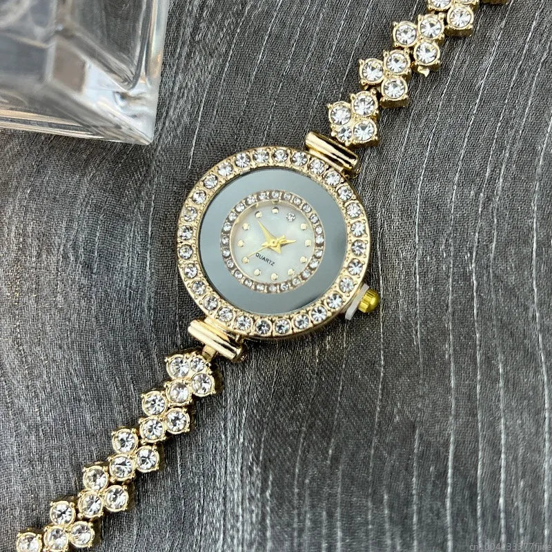 Luxury Rhinestone Women Watches Fashion Roma Dial Bracelet Wrist Watch Jewelry Relogio Feminino Relojs Para Mujer New 2025