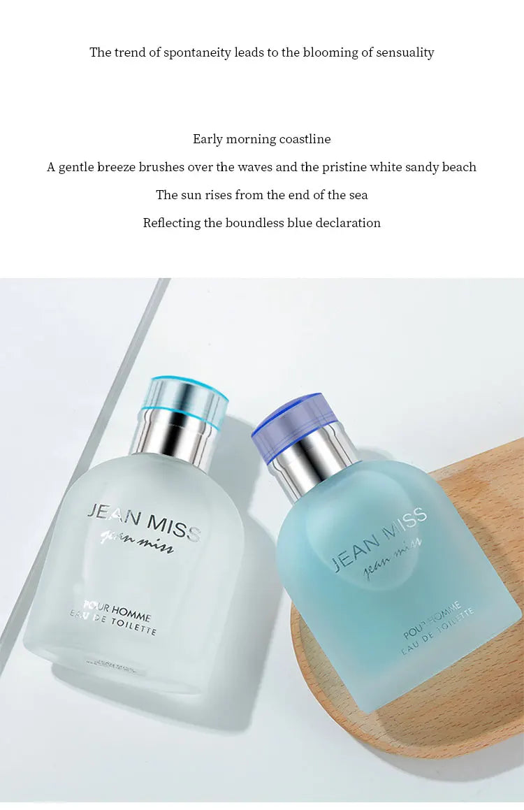 100ml Light Blue Eau De Parfum Pour Homme Lasting Orange Fougere Scent Spicy Woody Notes Charming Perfume for Men Dupes