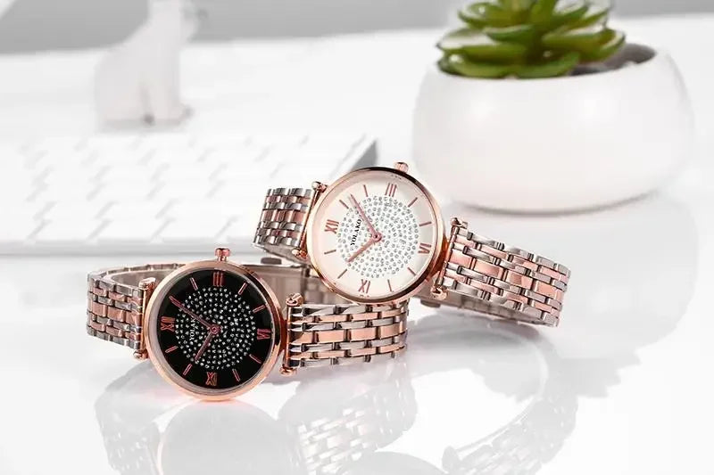 Women Watches Quartz Best Selling 2024 Products Dropshipping Stainless Steel Stainless Steel Dress Wristwatch Relogio Masculino