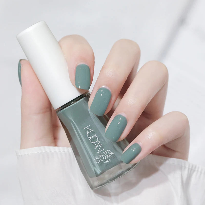 1PC 10ml Glass Bottle Colorful Nail Polish For Nails Nail Art Varnish Fashion DIY Design Manicure No Need Lamp Autumn Winter