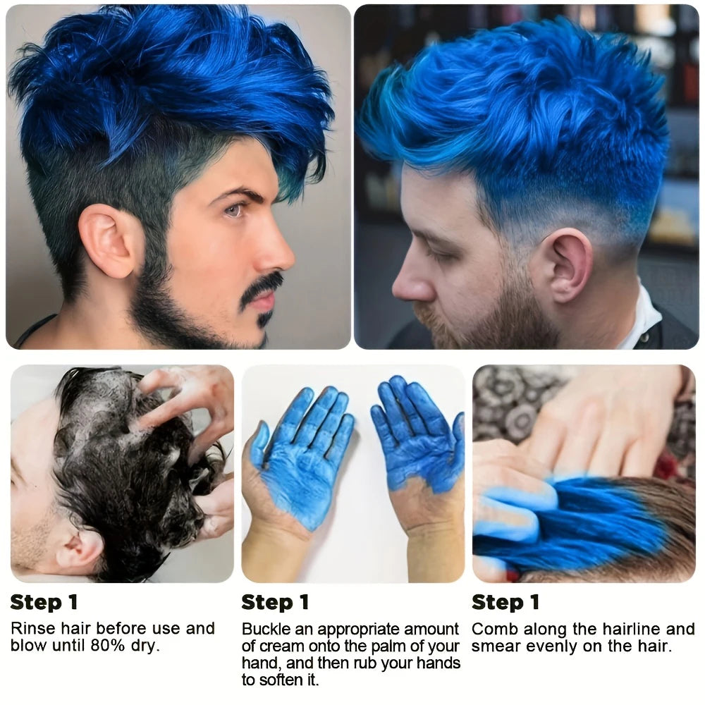 Hair Color Dye Cream Hair Dye Wax For Daily Party Cosplay Halloween DIY Hair Color Halloween Carnival/Mardi Gras/Masquerade