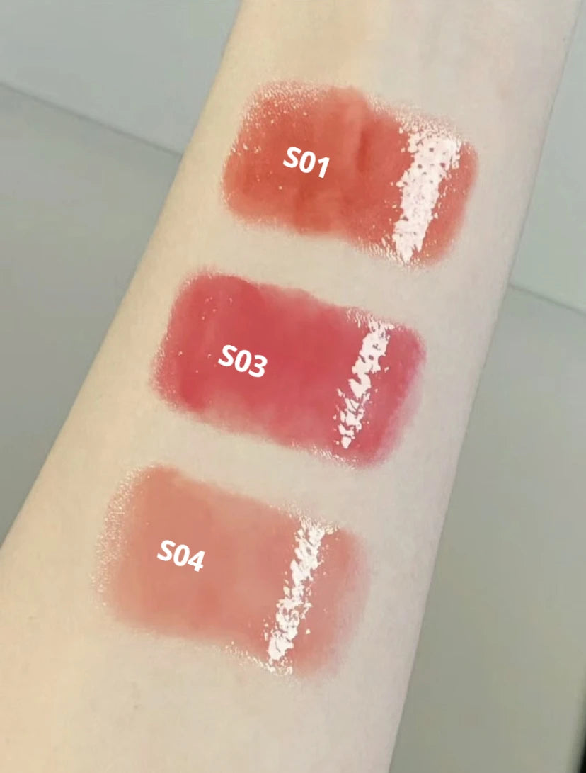 Pink Bear Water Essence Solid Lipgloss Moisturizing Mirror Lip Glaze LipSugar Light Lipstick Light Sensation Beauty Makeup