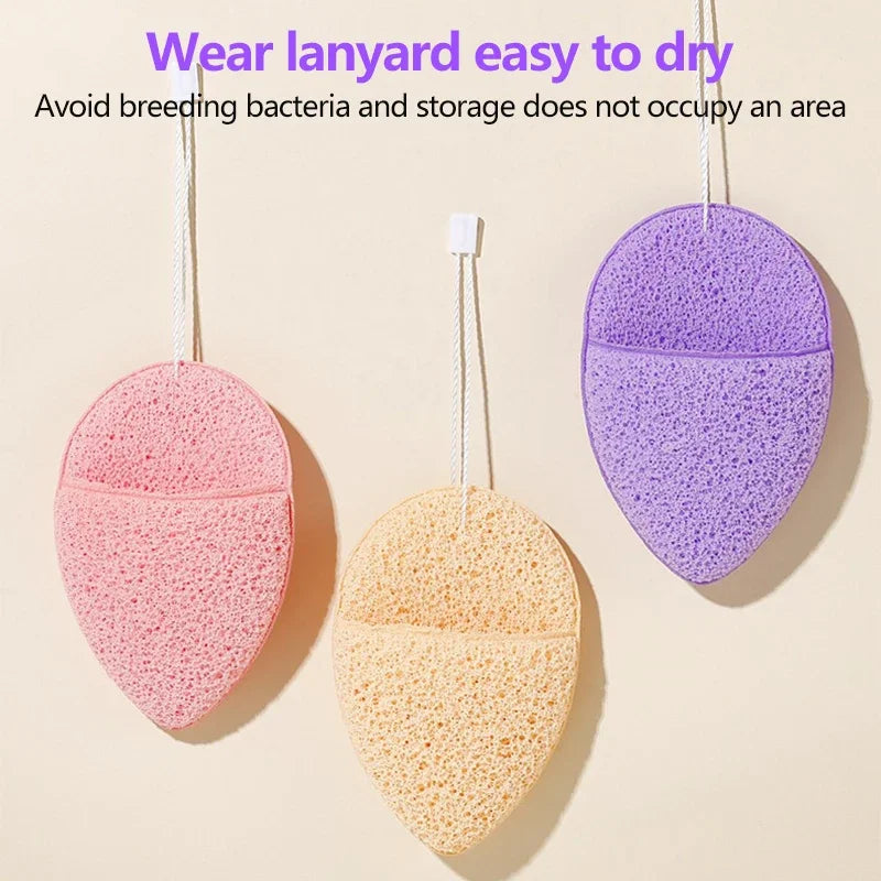 1PC Face Wash Cleansing Puff Soft Cosmetic Sponge Deep Facial Cleansing Mask Makeup Remover Cosmetic Puff Reusable Clean Tool