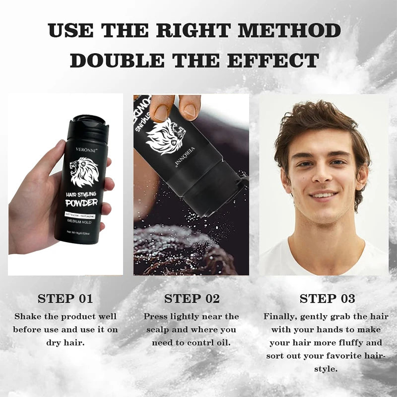 Volumizing Hair Powder For Men And Women, Oil Matte Styling Shaping Powder, No Washing Required