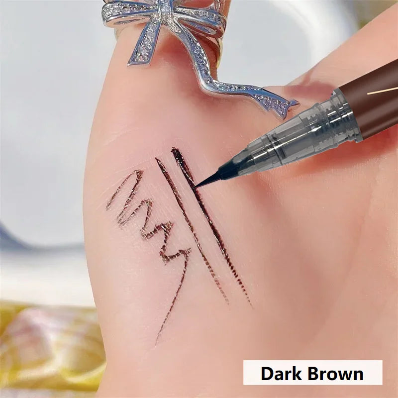 The new 0.005mm ultra-fine eyeliner with long-lasting makeup is a waterproof professional antiperspirant liquid eye eyebrow penc