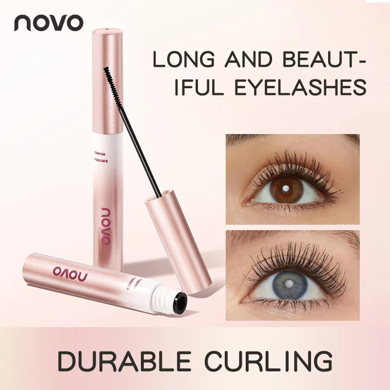 Long-Lasting Black Mascara, Thick, Curling, Waterproof, Quick-Drying, No Smudging, Natural, Best For Christmas