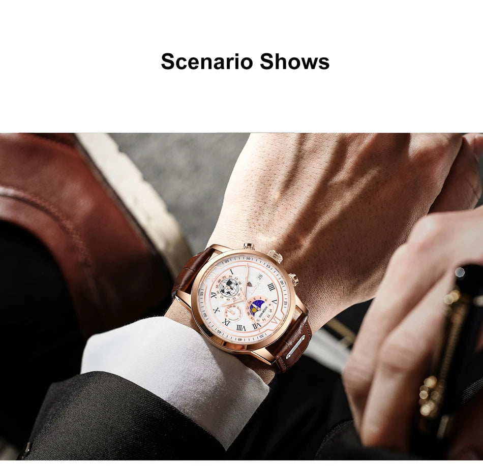 LIGE Top Brand Luxury Watch for Men Business Casual Men's Watches Wristwatch Man Quartz Chronograph Waterproof Watches Clock New