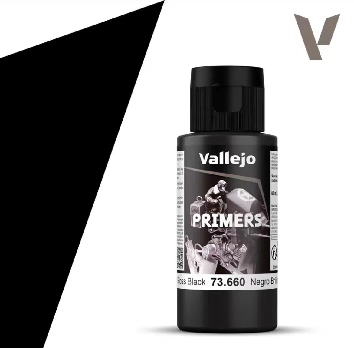 Primer Spain AV Vallejo Water-based Paint spray Hand painted Model Primer Black White Ash Water Filled Soil 70600-73602