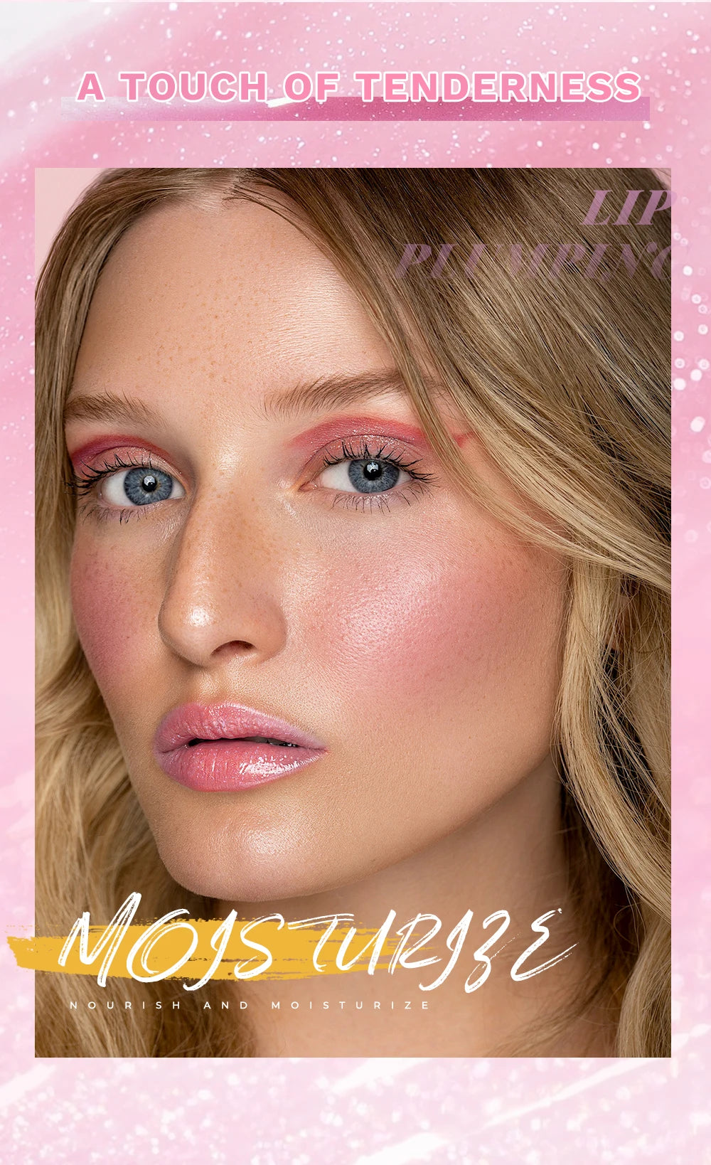 Pearlescent Pink Glitter Lip Oil Lustrous Color Changing Lip Gloss Moisturizing Makeup Lip Balm Mirror Glass Lip Glaze Cosmetics