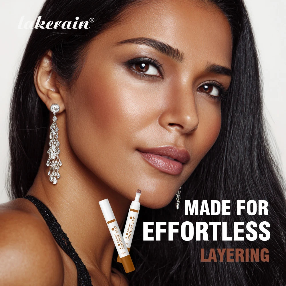 Liquid Contour STAY Long Wear Bronzer Cream Contour Makeup Long Lasting Nourishing Hydrating Face Contour 6 Colors