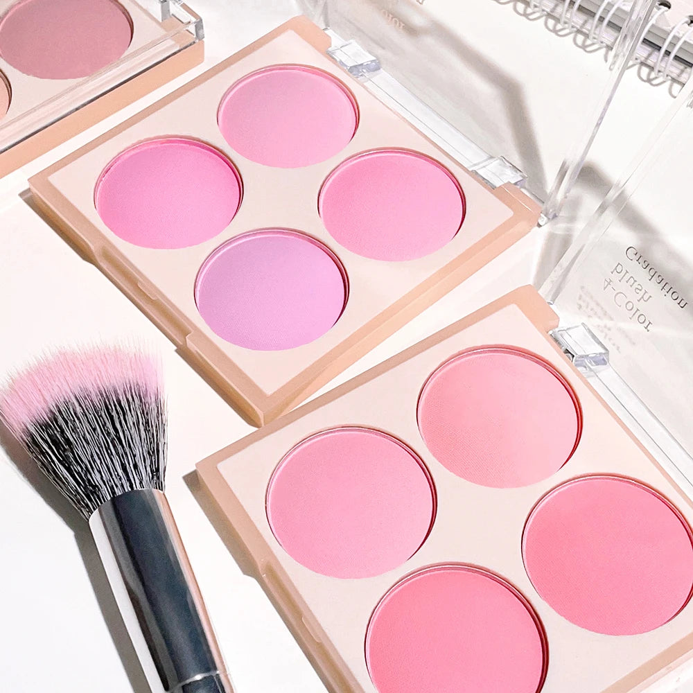 Radiant Blush Palette Makeup – Soft Matte & Shimmer, Natural Glow for a Youthful Look