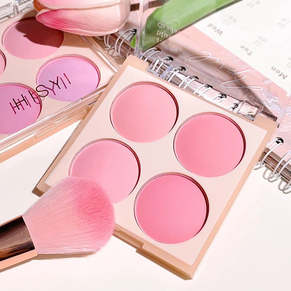 Radiant Blush Palette Makeup – Soft Matte & Shimmer, Natural Glow for a Youthful Look