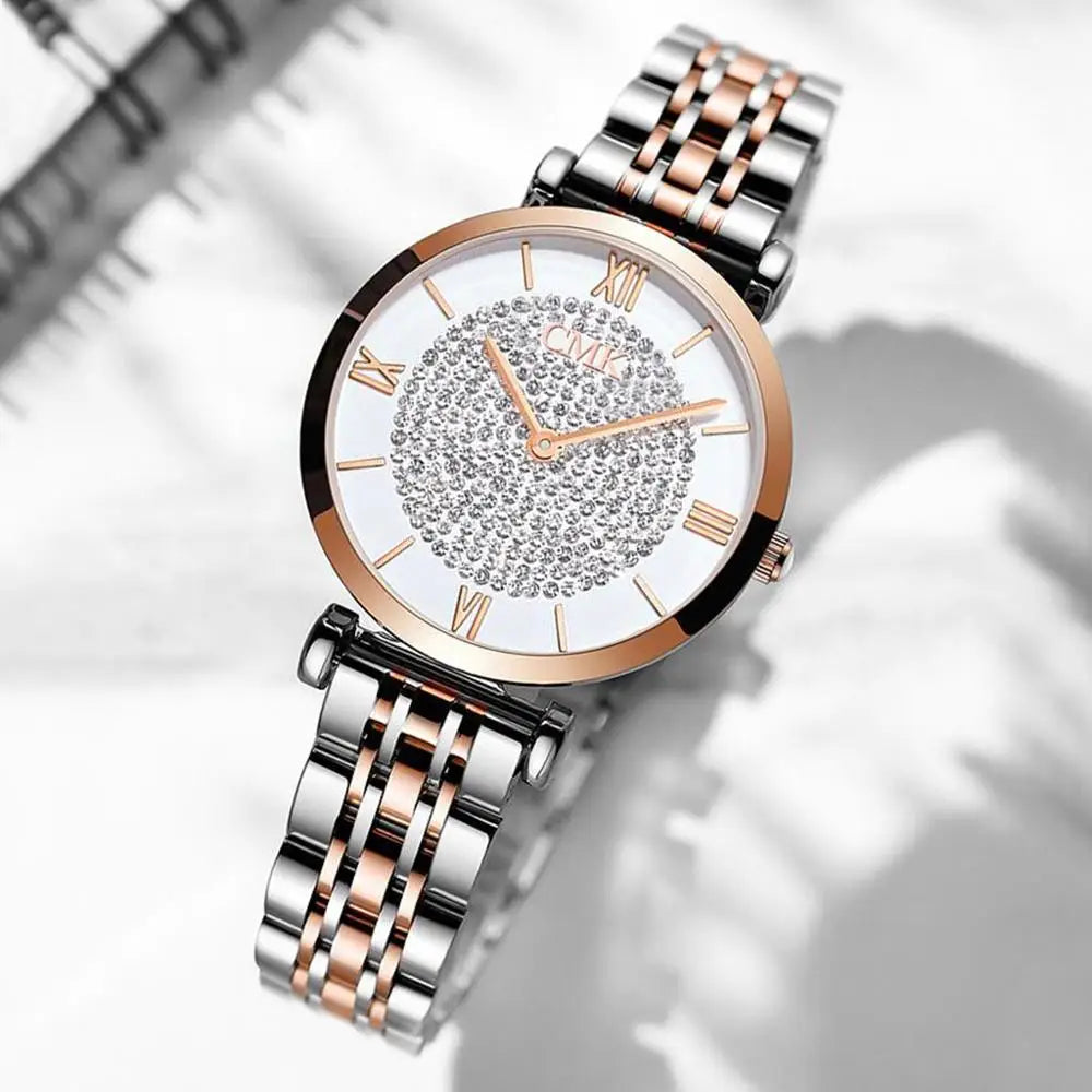 Luxury Women Watches Simple Elegant Ladies Watch Zegarek Damski Stainless Steel Metal Women's Wrsiwtwatch Relogio Feminino Saati