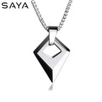 Male Necklace,Pendant for Men with Titanium Steel Chain,High Polished Tungsten Aesthetic Jewelry,Customized