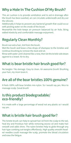 Natural Hair Brush Women Wide Tooth Hair Combs Healthy Paddle Cushion Massage Hairbrush Wooden Comb Hair Care Barber Accessories
