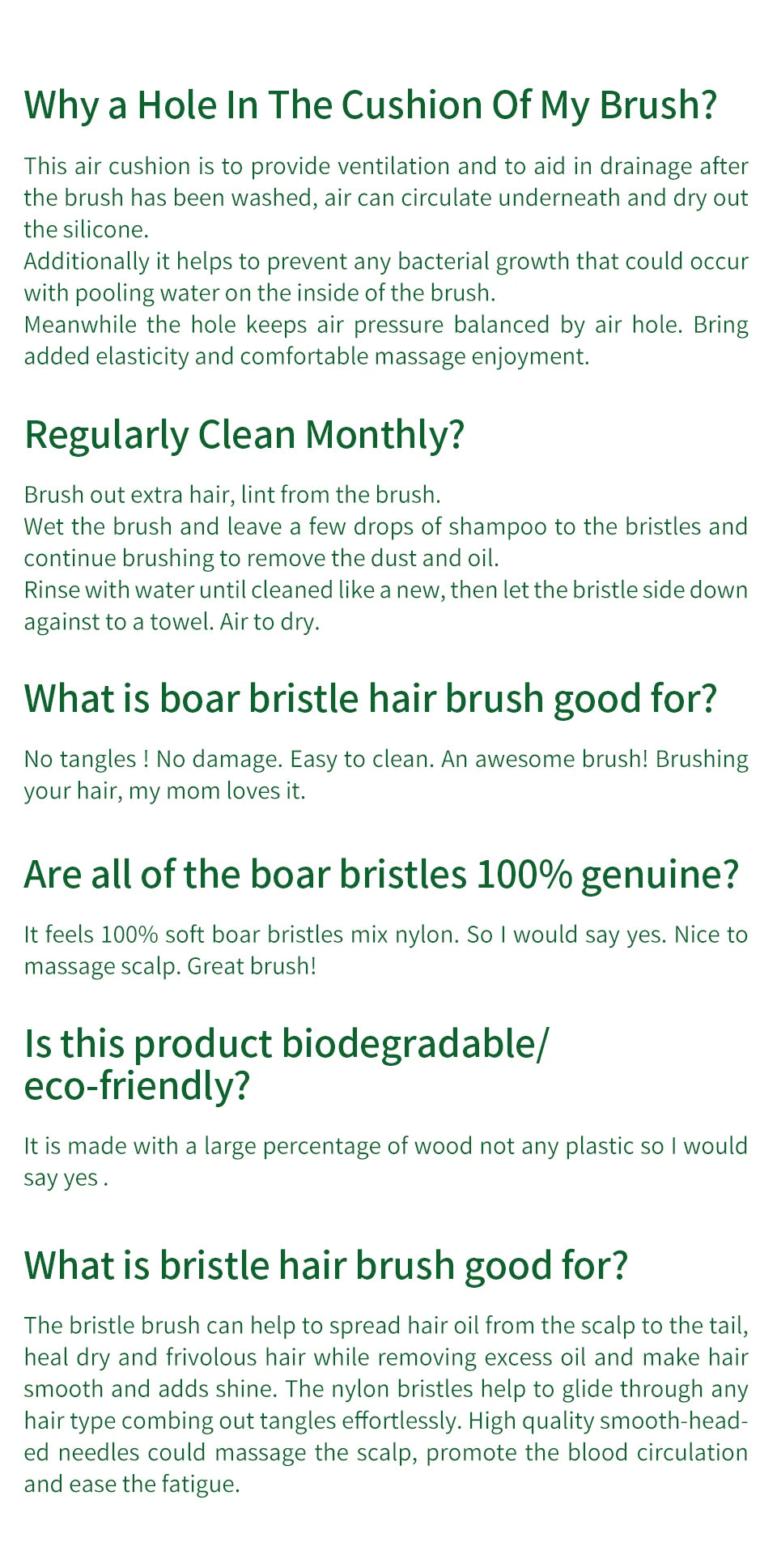 Natural Hair Brush Women Wide Tooth Hair Combs Healthy Paddle Cushion Massage Hairbrush Wooden Comb Hair Care Barber Accessories