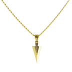 Men's Design Matte Black Long Necklace with Arrow Pendant Jewelry Chain Punk Rock Christmas Halloween Neck Chain For Men Women
