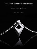 Male Necklace,Pendant for Men with Titanium Steel Chain,High Polished Tungsten Aesthetic Jewelry,Customized