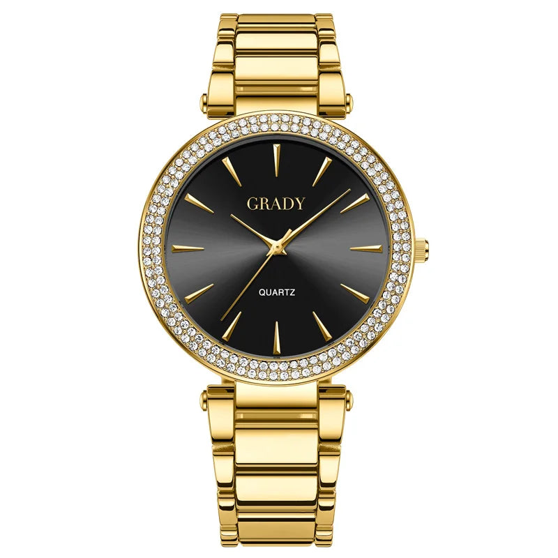 Luxury woman watch gold watch women luxe femme Gift for wife diamond watch quartz watches wristwatches for ladies
