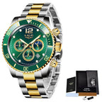 Mens Watches LIGE Top Brand Luxury Watch for Men Waterproof Sports Stainless Chronograph Quartz Wristwatch Relogio Masculino+Box
