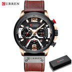 Luxury Watch For Men Quartz Chronograph Sport Waterproof Man Watches Military Fashion Stainless Steel Wristwatch Clock