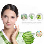 Aloe Vera Facial Cleanser Face Massage Cleaning Foam Cleansing Brush Moisturizing Acne Treatment Oil Control Blackhead Removal
