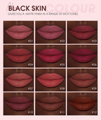 O.TWO.O 12 Color Liquid Lipstick Matte Finish Sexy Silky Lip Gloss Waterproof Kiss-proof Lasting Lip Glaze Lip Tint Cosmetics