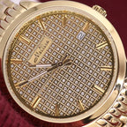 Luxury Melissa Auto Date Men's Watch Women's Watch Elegant Rhinestone Large Hours Crystal Clock Girl's Birthday Gift Box