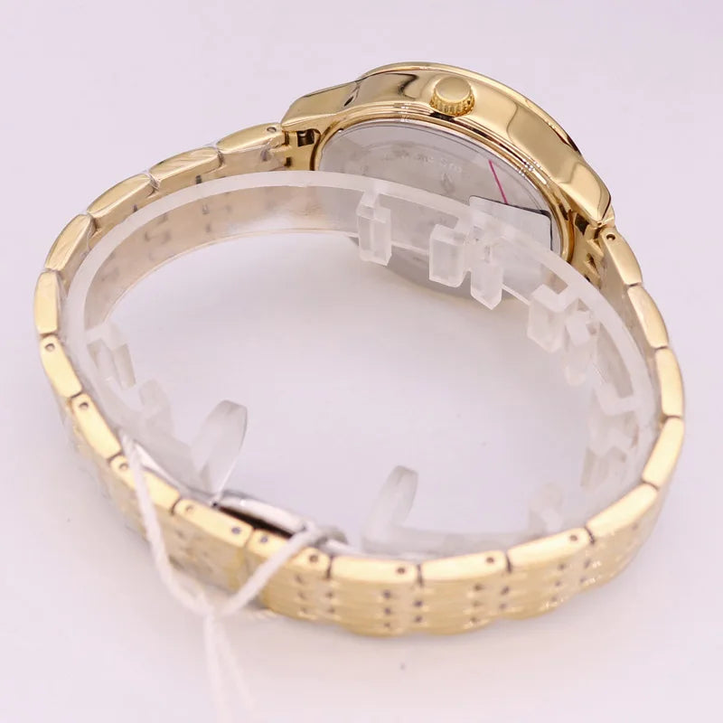 Luxury Melissa Auto Date Men's Watch Women's Watch Elegant Rhinestone Large Hours Crystal Clock Girl's Birthday Gift Box