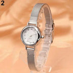 Luxury Golden Bracelet Watch Women Fashion Mesh Fine Alloy Band Rhinestone Dial Quartz Wrist Watch Casual Women Watches Clock
