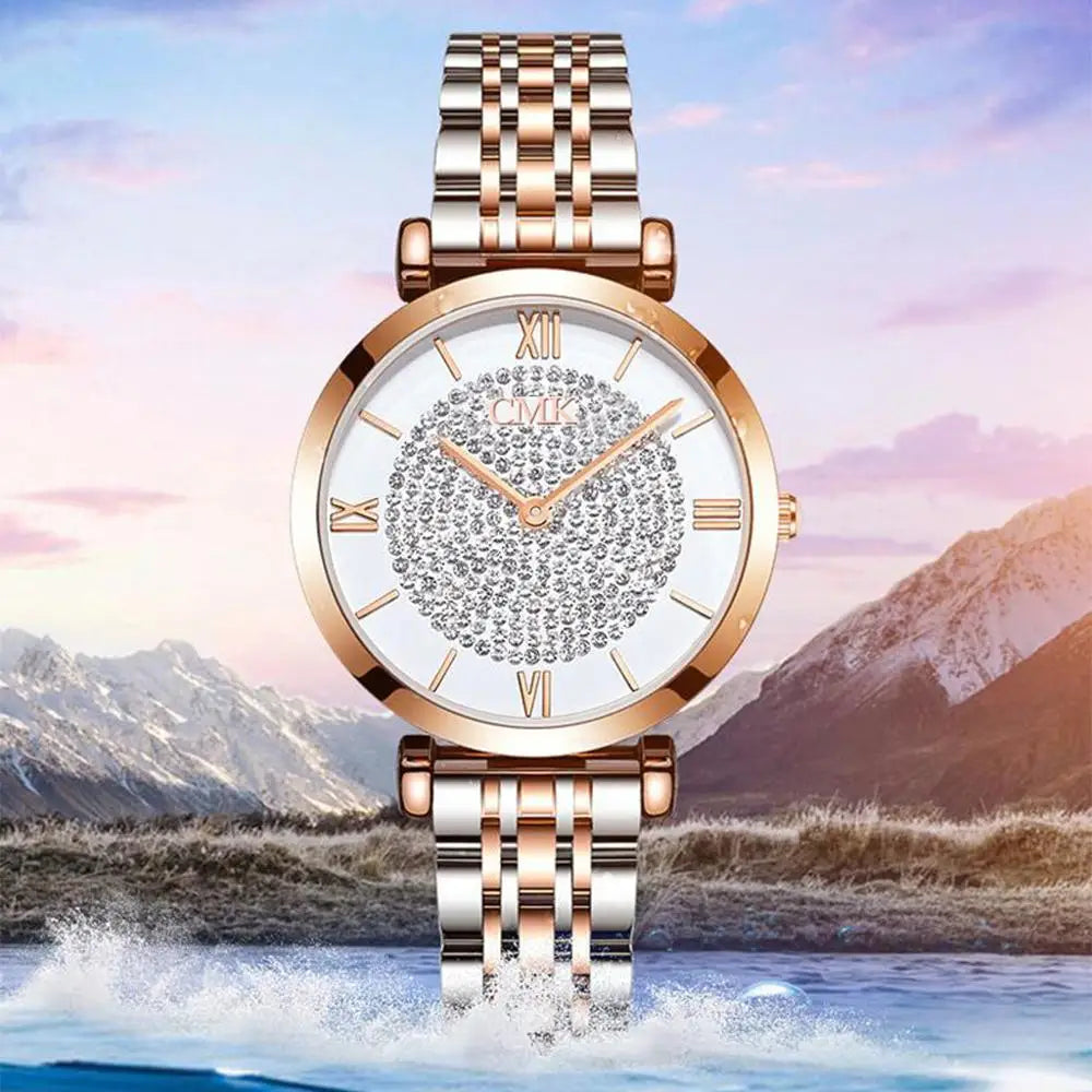 Luxury Women Watches Simple Elegant Ladies Watch Zegarek Damski Stainless Steel Metal Women's Wrsiwtwatch Relogio Feminino Saati