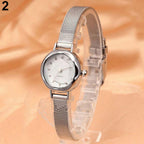 Luxury Golden Bracelet Watch Women Fashion Mesh Fine Alloy Band Rhinestone Dial Quartz Wrist Watch Casual Women Watches Clock