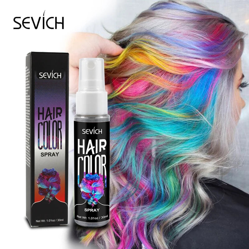 Hair Color Spray Hairs Dyed Hair Colour Styling Product Long Lasting Dye for Hair Beards Coloring Temporary Hair Colour Cream
