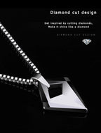 Male Necklace,Pendant for Men with Titanium Steel Chain,High Polished Tungsten Aesthetic Jewelry,Customized