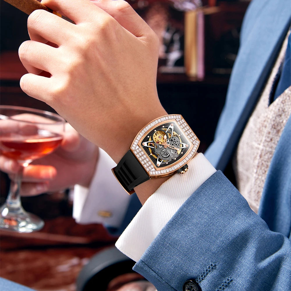ONOLA New Watches 3838F Customer Logo Low Moq Mens Mechanical Watch Luxury Man Elegant  Men Watches High Quality