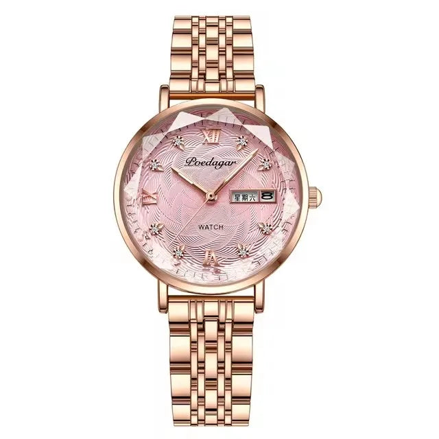 POEDAGAR 3011 Women New Fashion Luxury Stainless Steel Watch High Quality Waterproof Women's Watch Leisure Business Watch