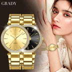 Luxury woman watch gold watch women luxe femme Gift for wife diamond watch quartz watches wristwatches for ladies