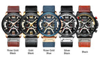 Luxury Watch For Men Quartz Chronograph Sport Waterproof Man Watches Military Fashion Stainless Steel Wristwatch Clock
