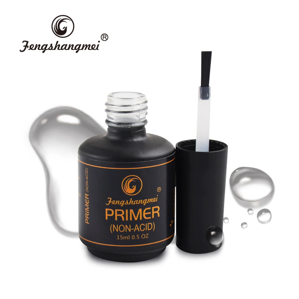 fengshangmei 15ml Gel Primer For Nails No Lamp Nail Primer Quick Dry Gel Polish Non Acid Primer Nail