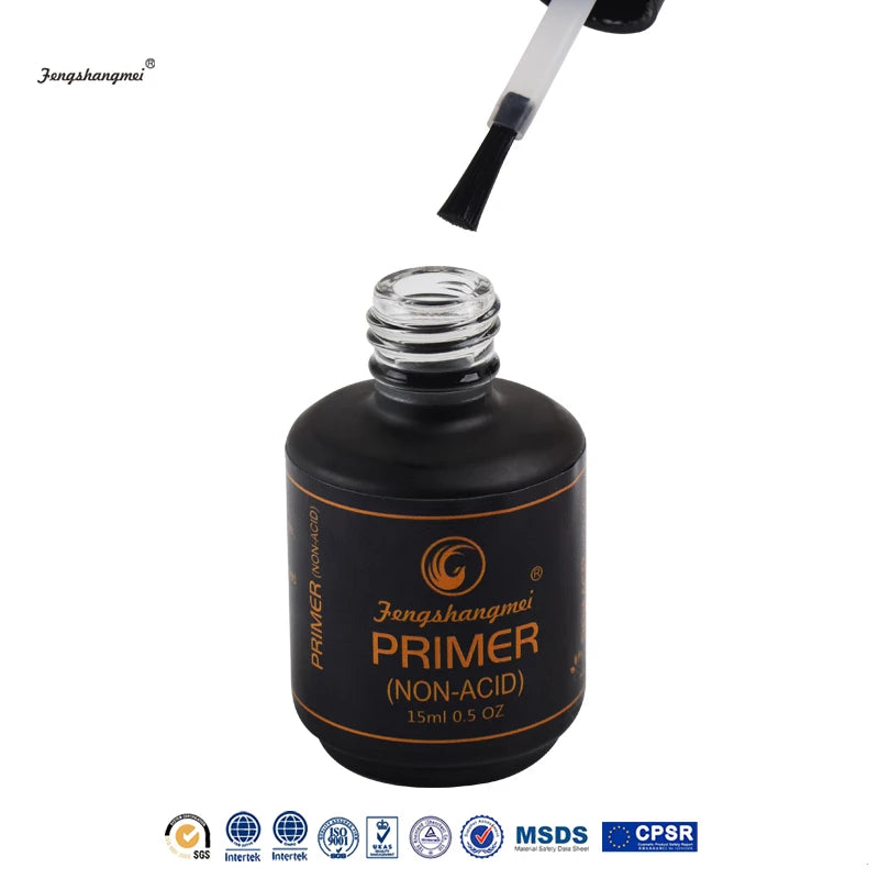 fengshangmei 15ml Gel Primer For Nails No Lamp Nail Primer Quick Dry Gel Polish Non Acid Primer Nail