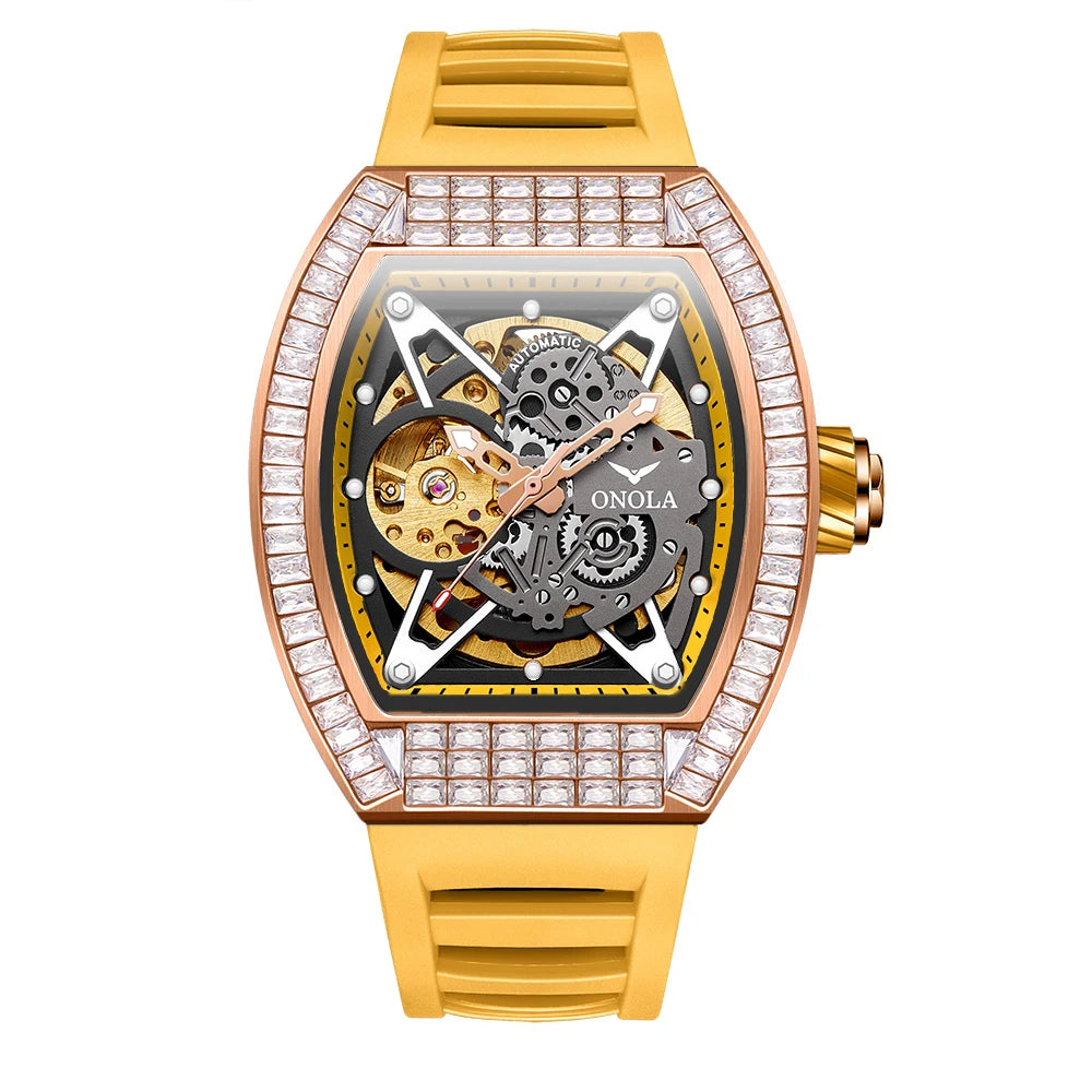 ONOLA New Watches 3838F Customer Logo Low Moq Mens Mechanical Watch Luxury Man Elegant  Men Watches High Quality