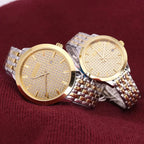 Luxury Melissa Auto Date Men's Watch Women's Watch Elegant Rhinestone Large Hours Crystal Clock Girl's Birthday Gift Box