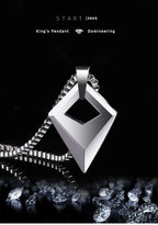 Male Necklace,Pendant for Men with Titanium Steel Chain,High Polished Tungsten Aesthetic Jewelry,Customized