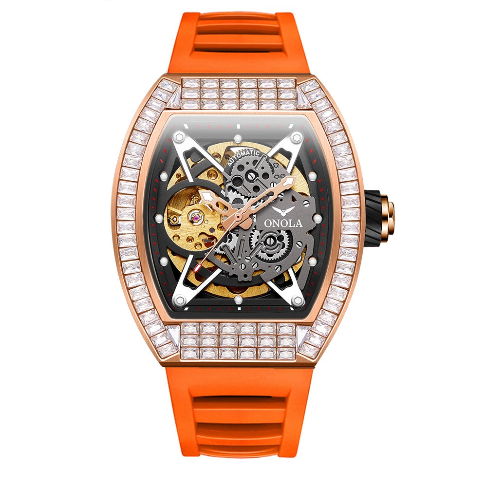 ONOLA New Watches 3838F Customer Logo Low Moq Mens Mechanical Watch Luxury Man Elegant  Men Watches High Quality