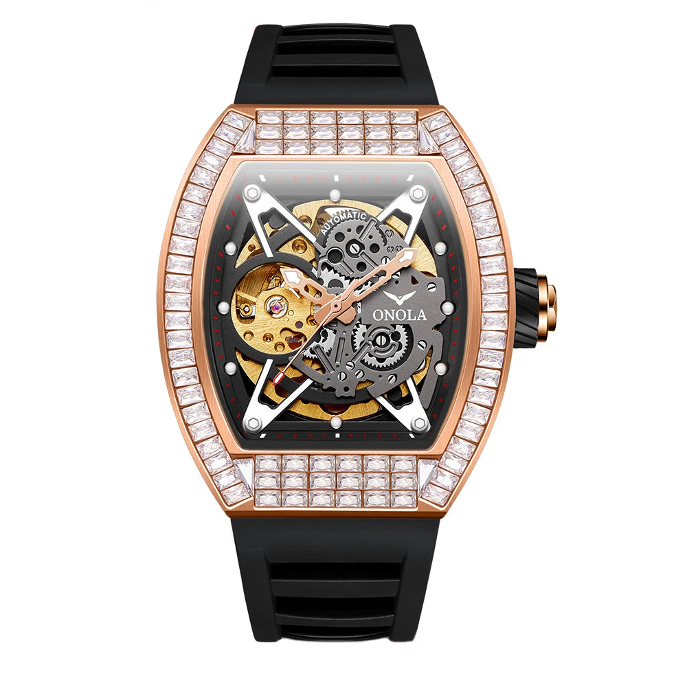 ONOLA New Watches 3838F Customer Logo Low Moq Mens Mechanical Watch Luxury Man Elegant  Men Watches High Quality