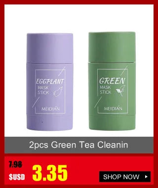 50g Green Tea Facial Cleanser Natural Plants Deep Cleansing Oil-Control Moisturizing Brighten Soften Skin Dense Foam Skin Care
