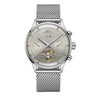 Montre Homme Luxury Brand Watches for Men Automatic Self Winding Mens Watch Leather Date Waterproof Men Mechanical Wristwatches