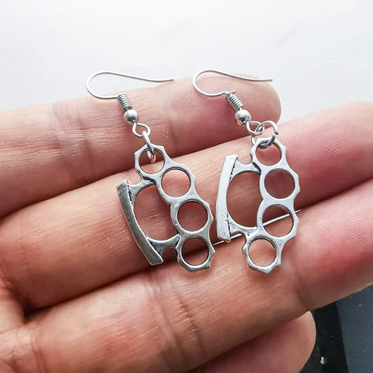 Brass Knuckles Pendant Necklace for men Men Neck Chain Vintage Summer Gothic Goth Jewelry Trend 2022 Accessories Holiday Gifts