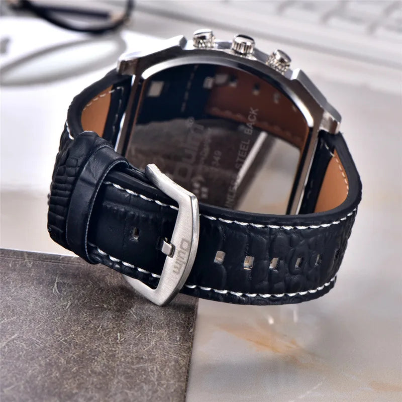 Luxury Sports Watches for Men Top Brand Casual Military Big Dial Cool Man Unique Wristwatch Male Decorative Compass Quartz Clock